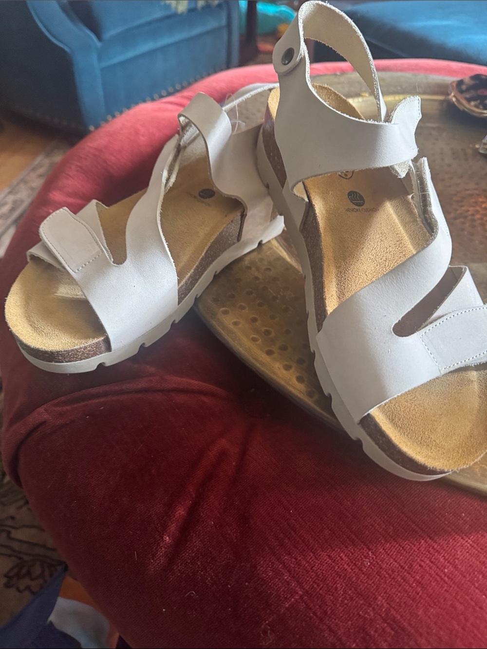 Comfort-Driven White Women’s Platform Sandals
